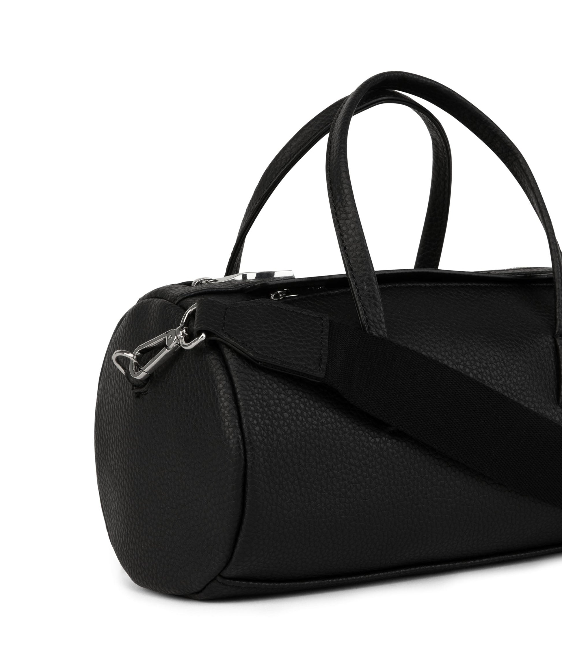 INES Vegan Barrel Bag - Purity| Color: Black - variant::black