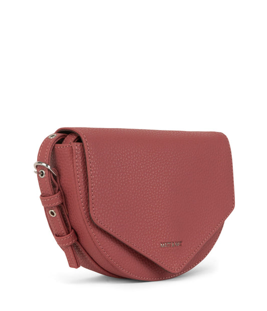 TWILL Vegan Saddle Bag - Purity | Color: Red - variant::lychee