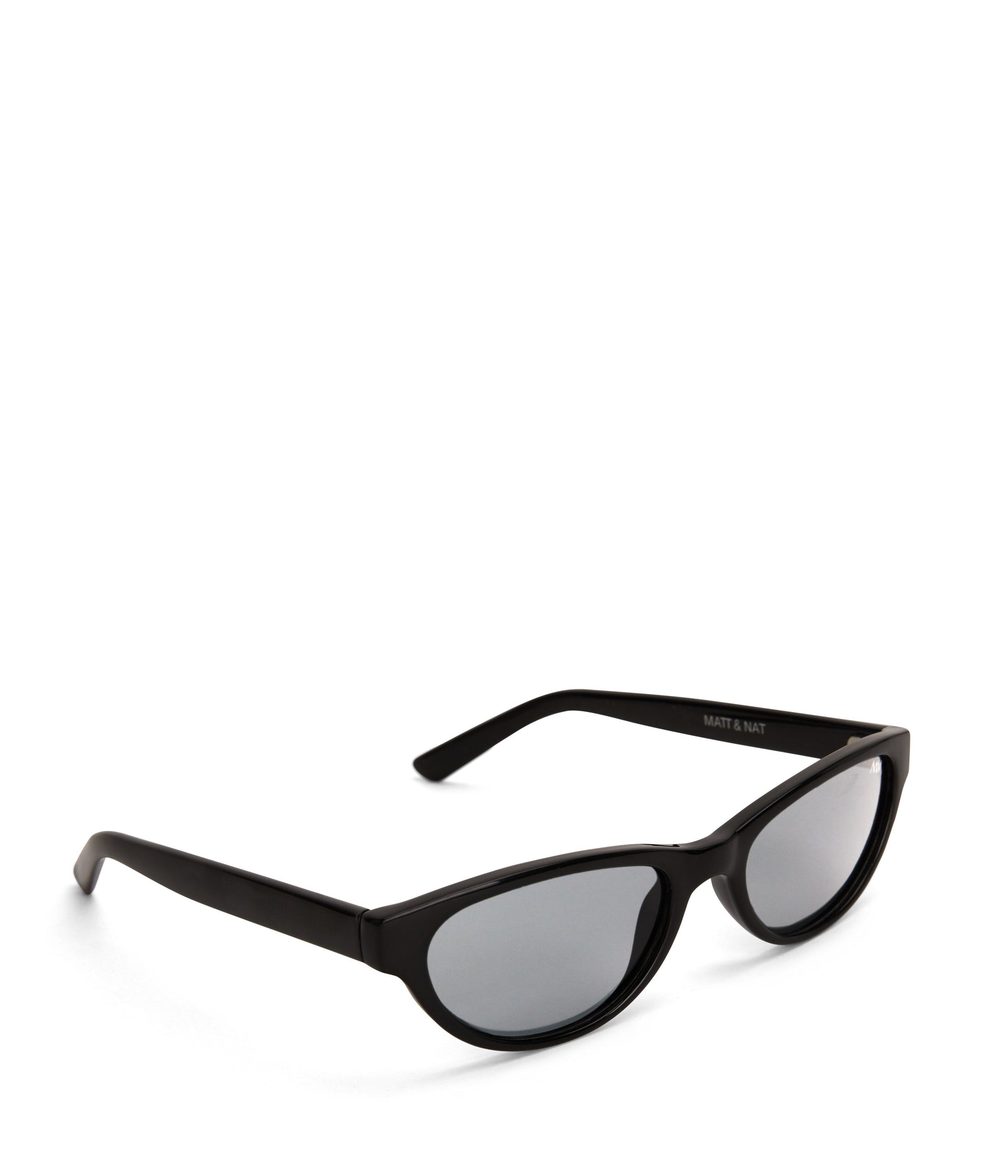 SUMER Black Cat-Eye Sunglasses | Color: Black - variant::smoke