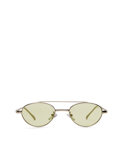 SUZI Oval Sunglasses | Color: Green - variant::green