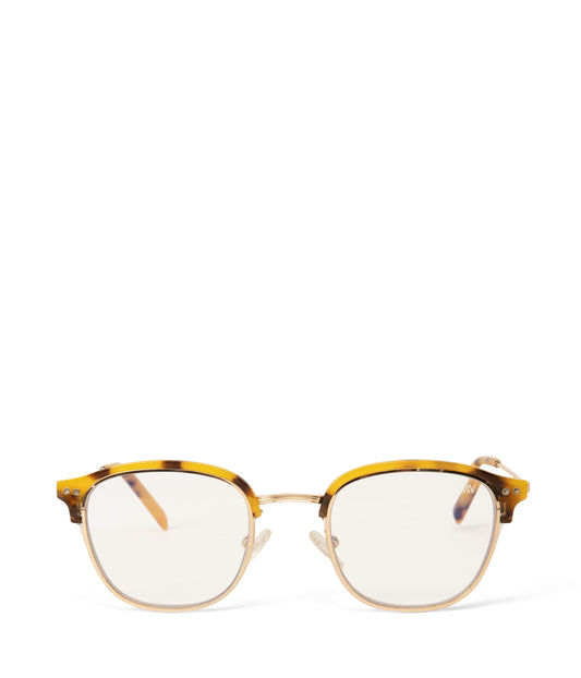 KANNA-3 Recycled Clubmaster Reading Glasses | Color: Yellow - variant::gold
