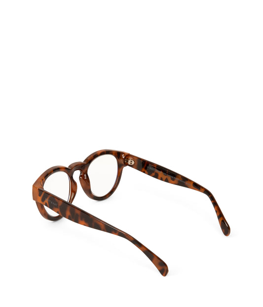 YAN-3 Recycled Round Reading Glasses | Color: Orange - variant::beige print