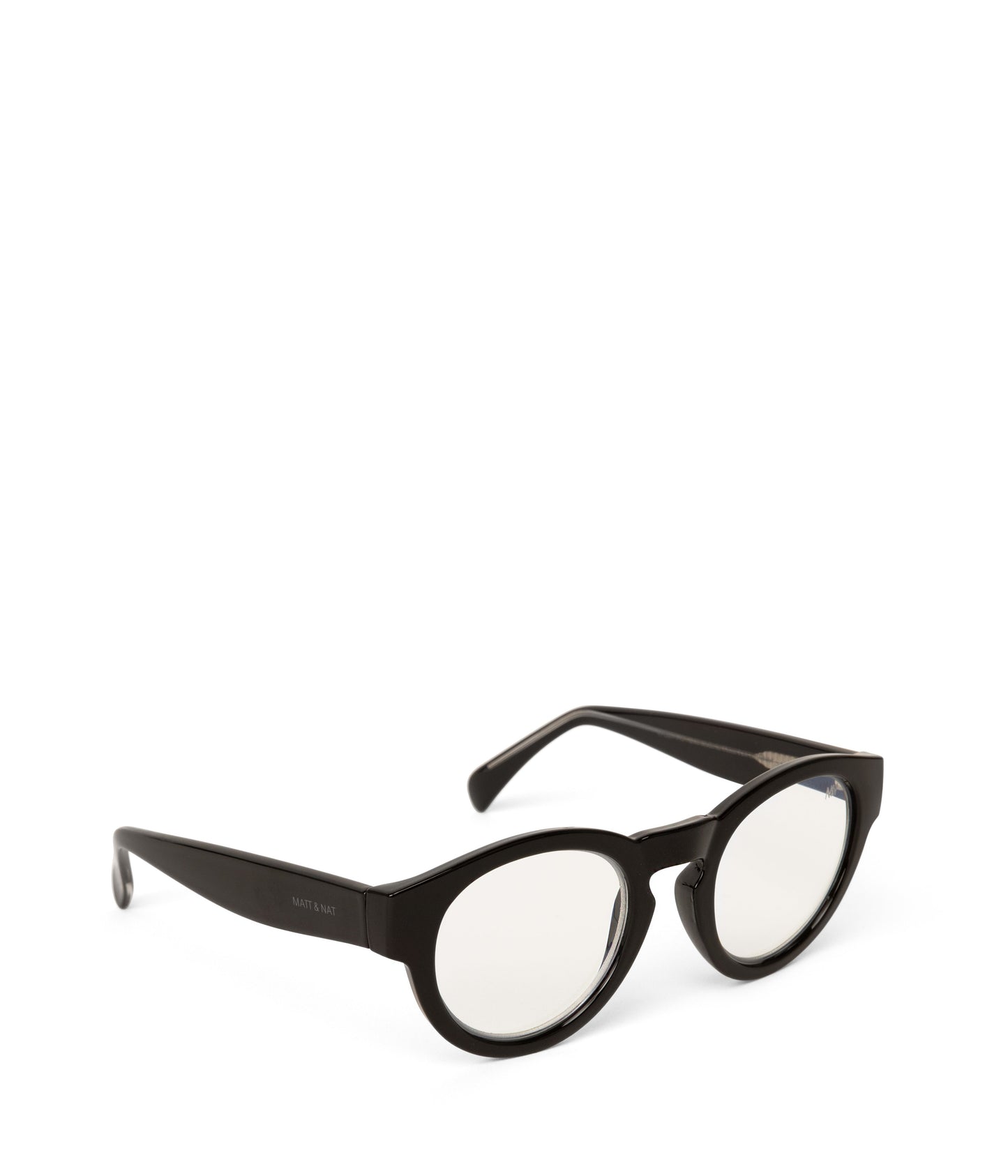 YAN-3 Recycled Round Reading Glasses | Color: Black - variant::black
