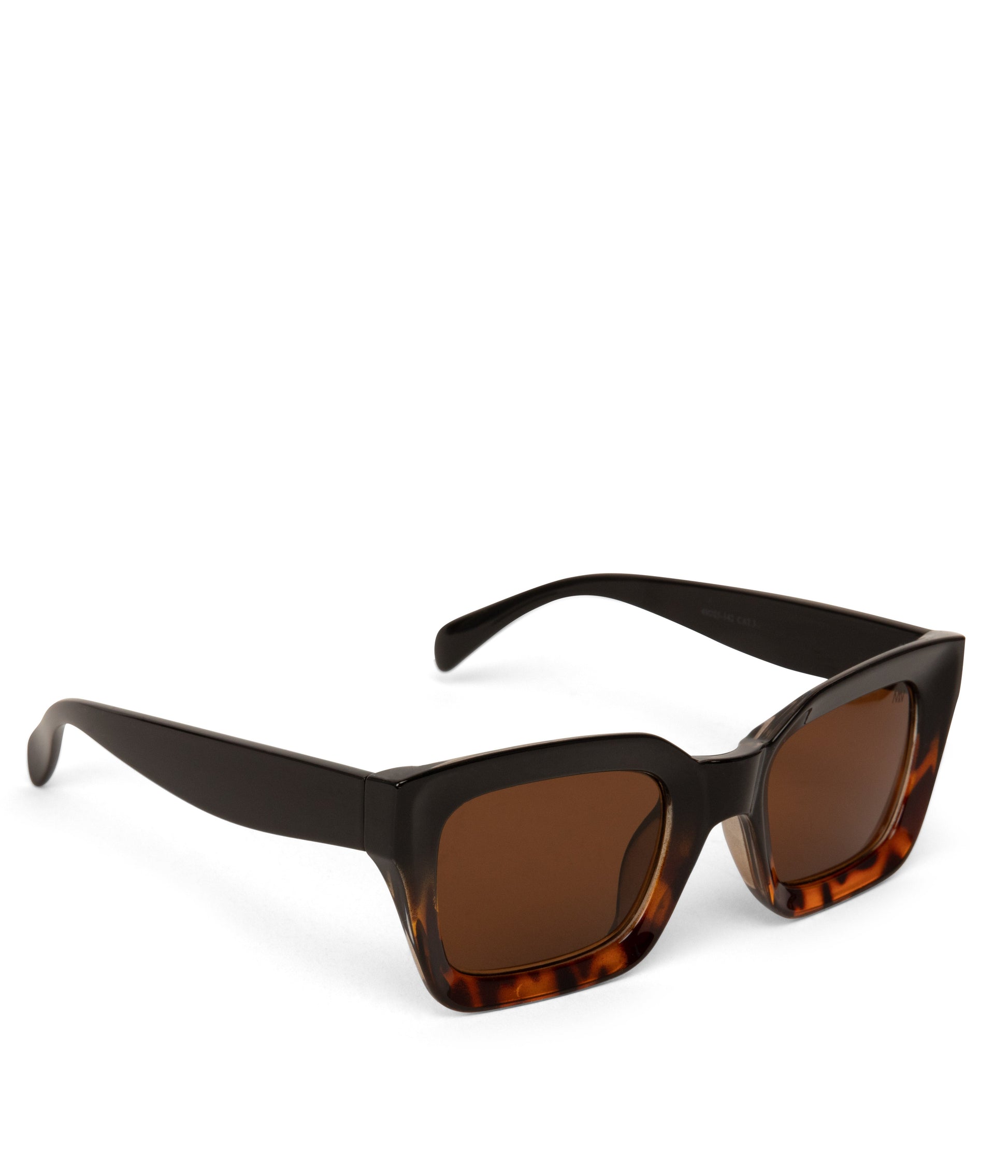 MEHA-2 Recycled Square Sunglasses | Color: Brown - variant::print