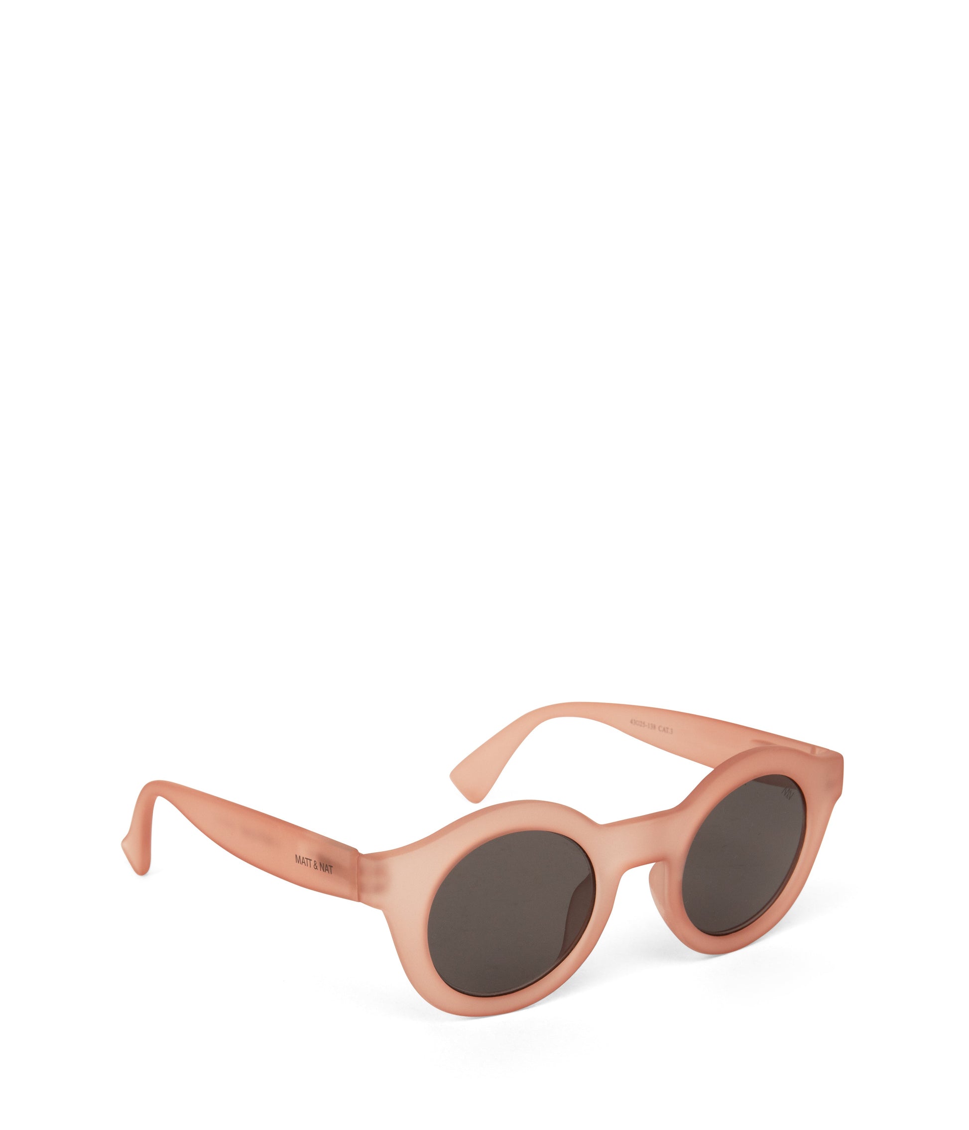 SURIE-2 Recycled Round Sunglasses | Color: Pink - variant::peach