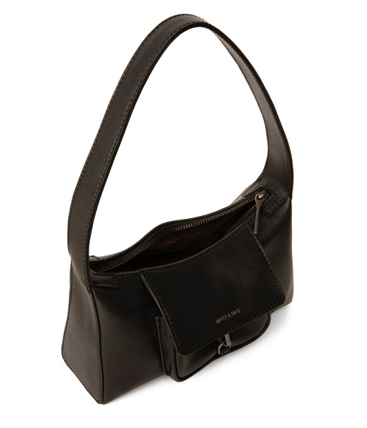 LOTI Vegan Shoulder Bag - Vintage | Color: Black - variant::black