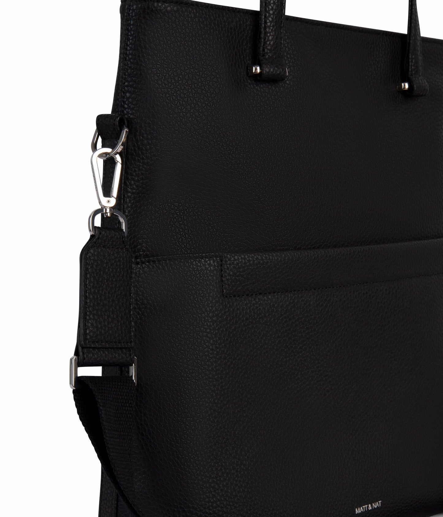 LENNIE Vegan Tote Bag - Purity | Color: Black - variant::black