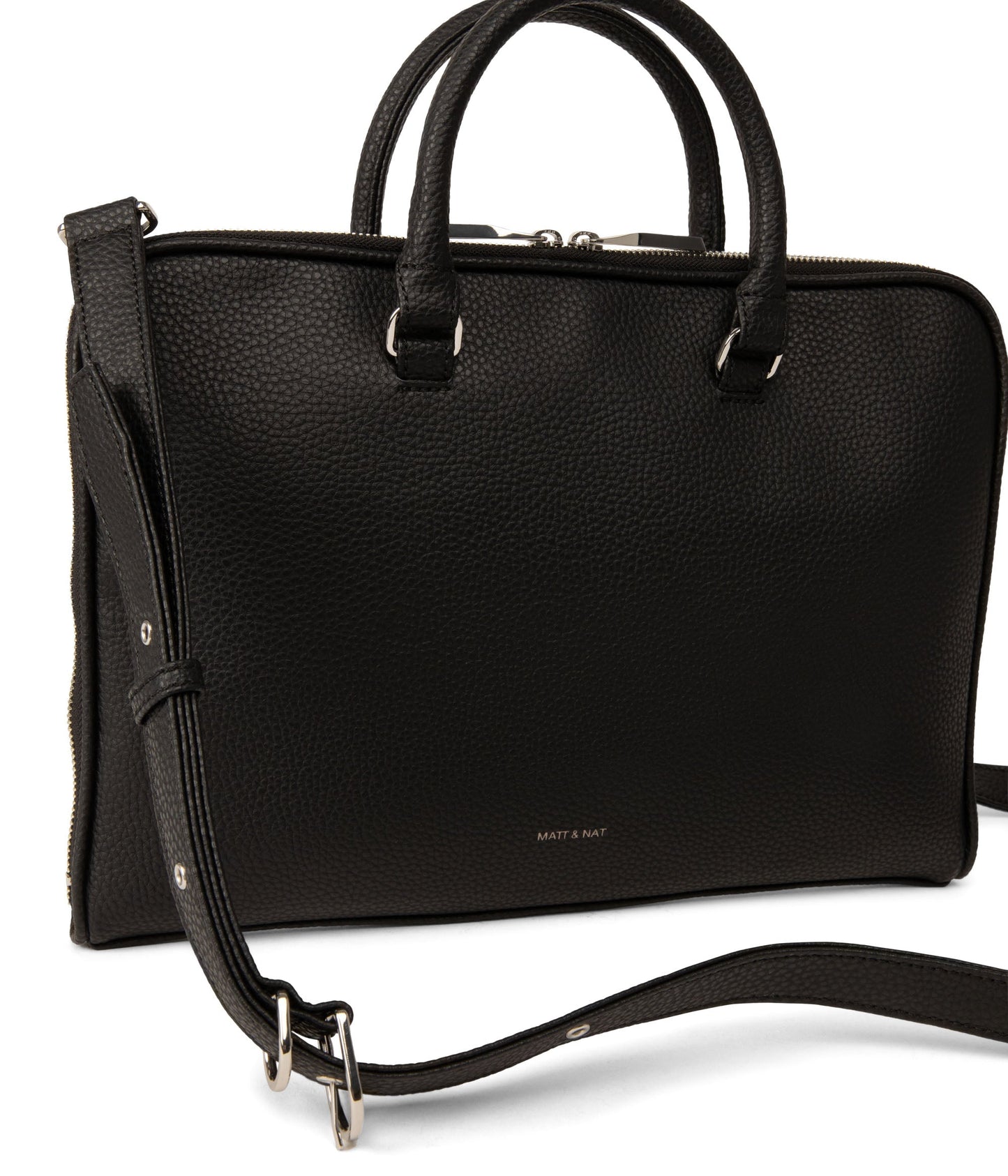 BELEM Vegan Briefcase - Purity | Color: Black - variant::black