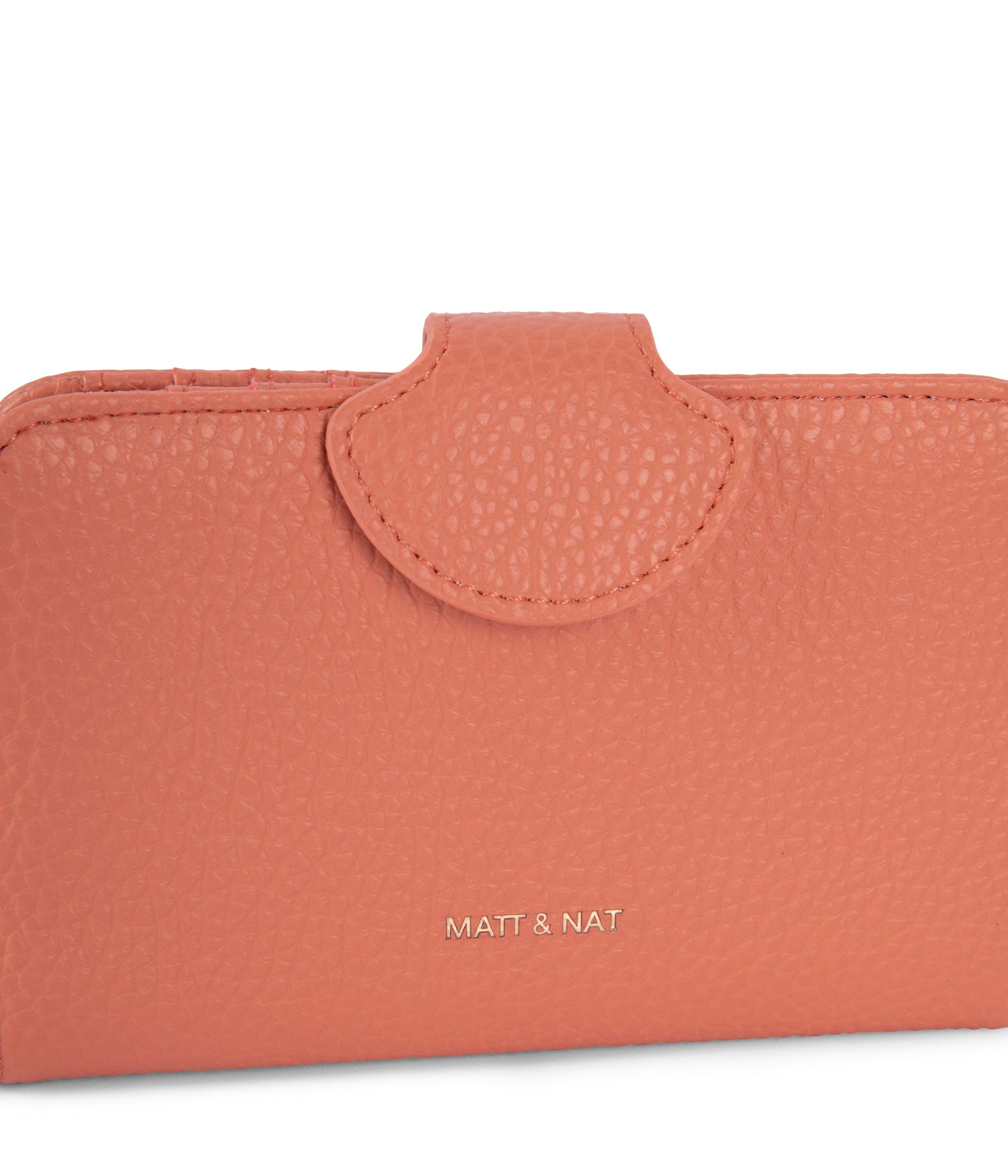 FLOATSM Small Vegan Wallet - Purity | Color: Orange, Pink - variant::plush