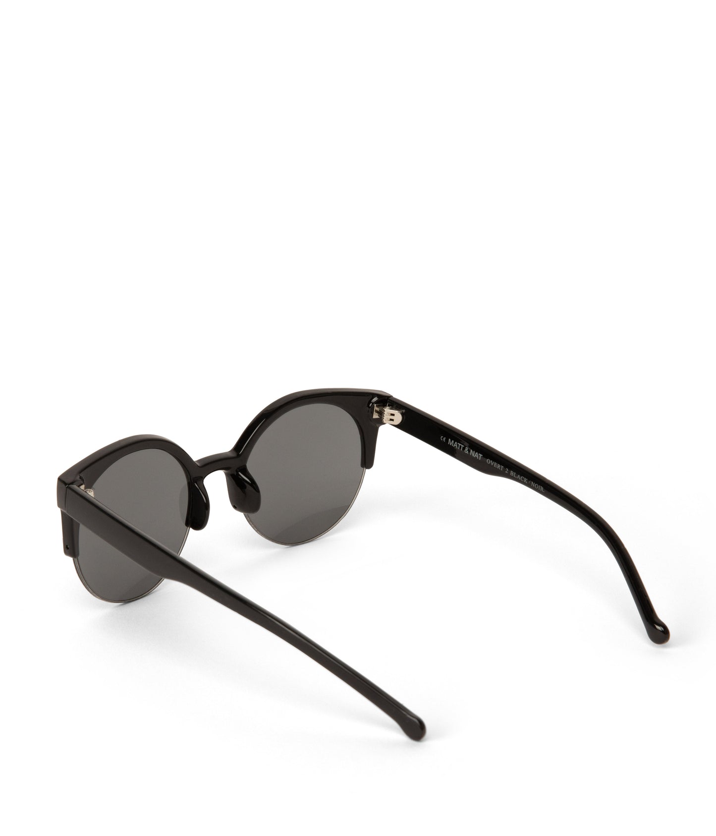 OVERT-2 Recycled Clubmaster Sunglasses | Color: Black - variant::black