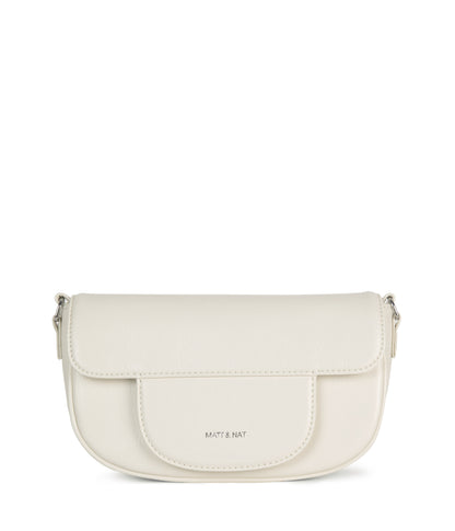 HAITI Vegan Crossbody Bag - Theme | Color: White - variant::snowberry