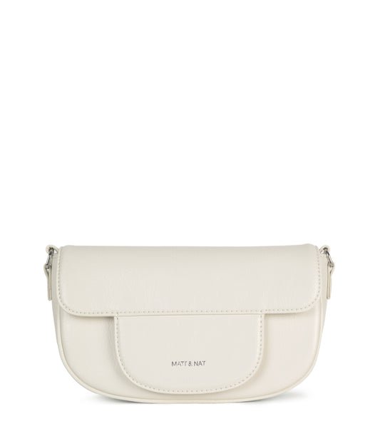 HAITI Vegan Crossbody Bag - Theme | Color: White - variant::snowberry