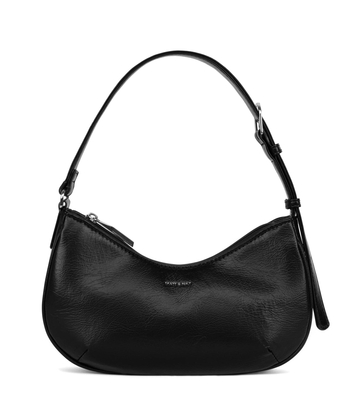 MARI Vegan Shoulder Bag - Theme | Color: Black - variant::black