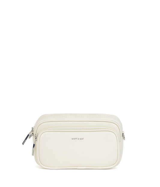 SOLEIL Vegan Crossbody Bag - Theme | Color: White - variant::snowberry