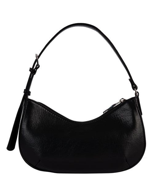 MARI Vegan Shoulder Bag - Theme | Color: Black - variant::black