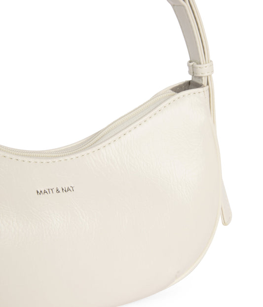 MARI Vegan Shoulder Bag - Theme | Color: White - variant::snowberry