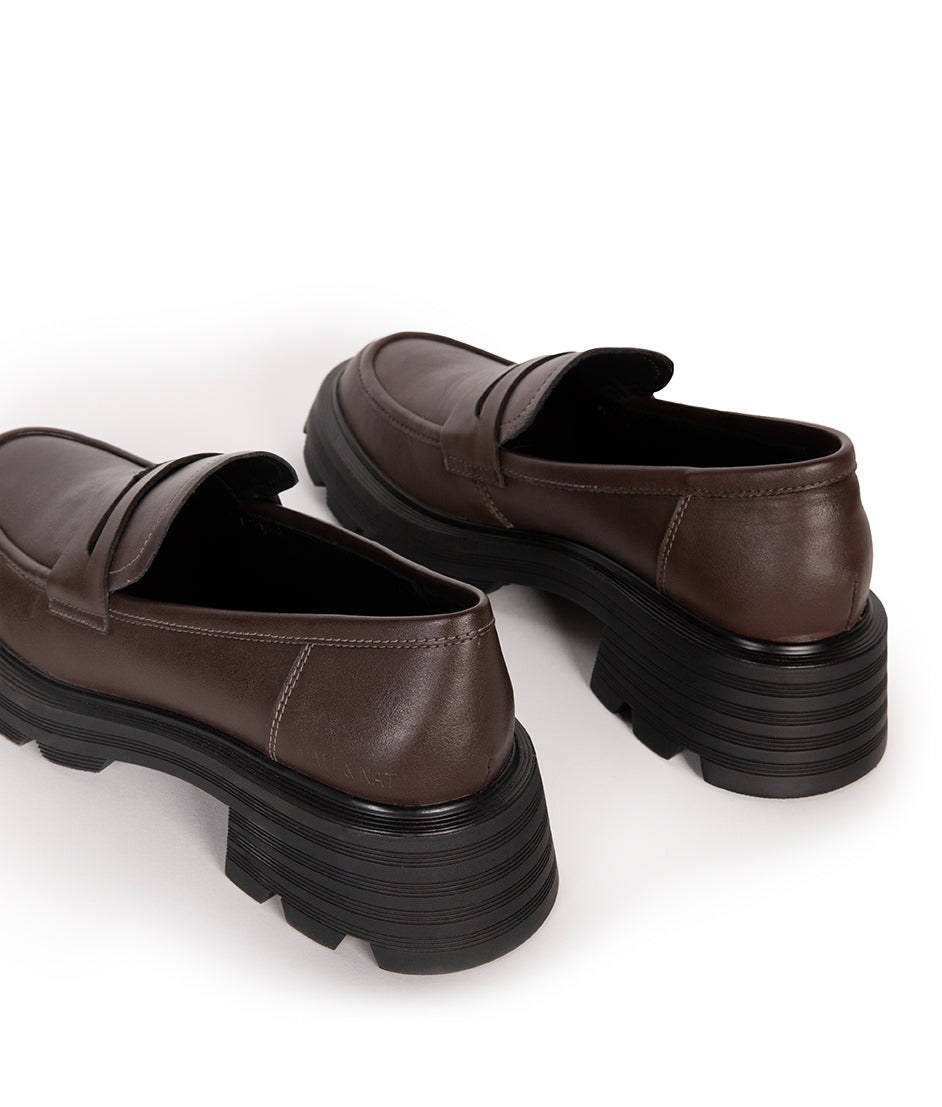 DIDO Women's Vegan Loafers | Color: Brown - variant::brown