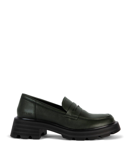 DIDO Women's Vegan Loafers | Color: Green - variant::green