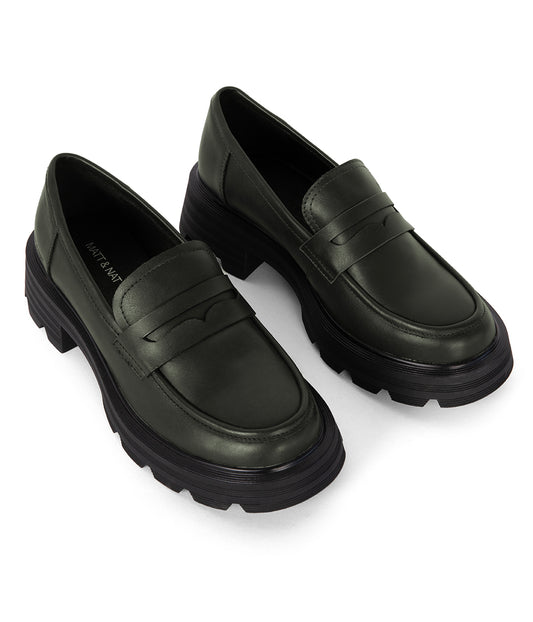 DIDO Women's Vegan Loafers | Color: Green - variant::green