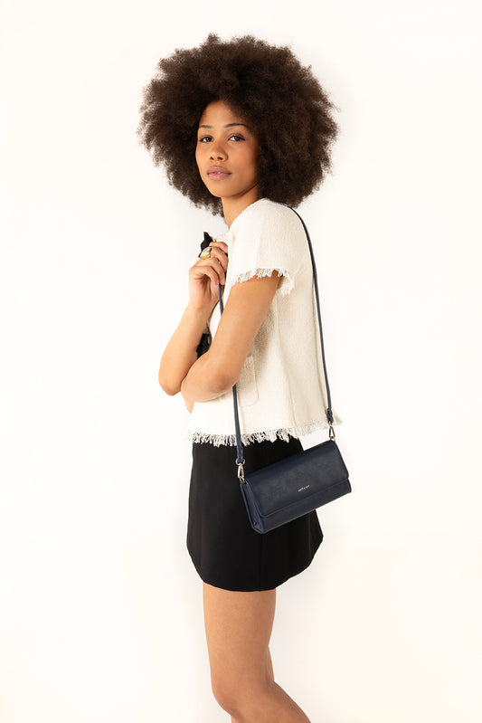 DREWFULL Vegan Crossbody Bag – Forum | Color: Navy - variant::navy