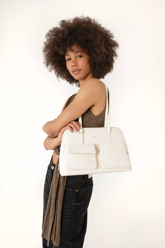 IMENA Vegan Tote Bag – Forum | Color: Navy - variant::navy