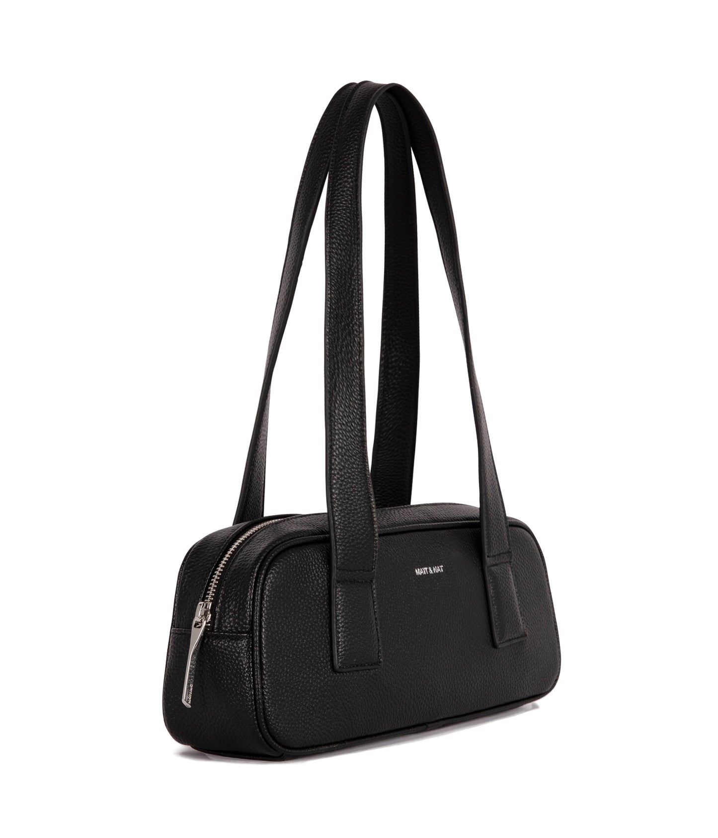 LEMUR Vegan Satchel – Grain | Color: Black - variant::black