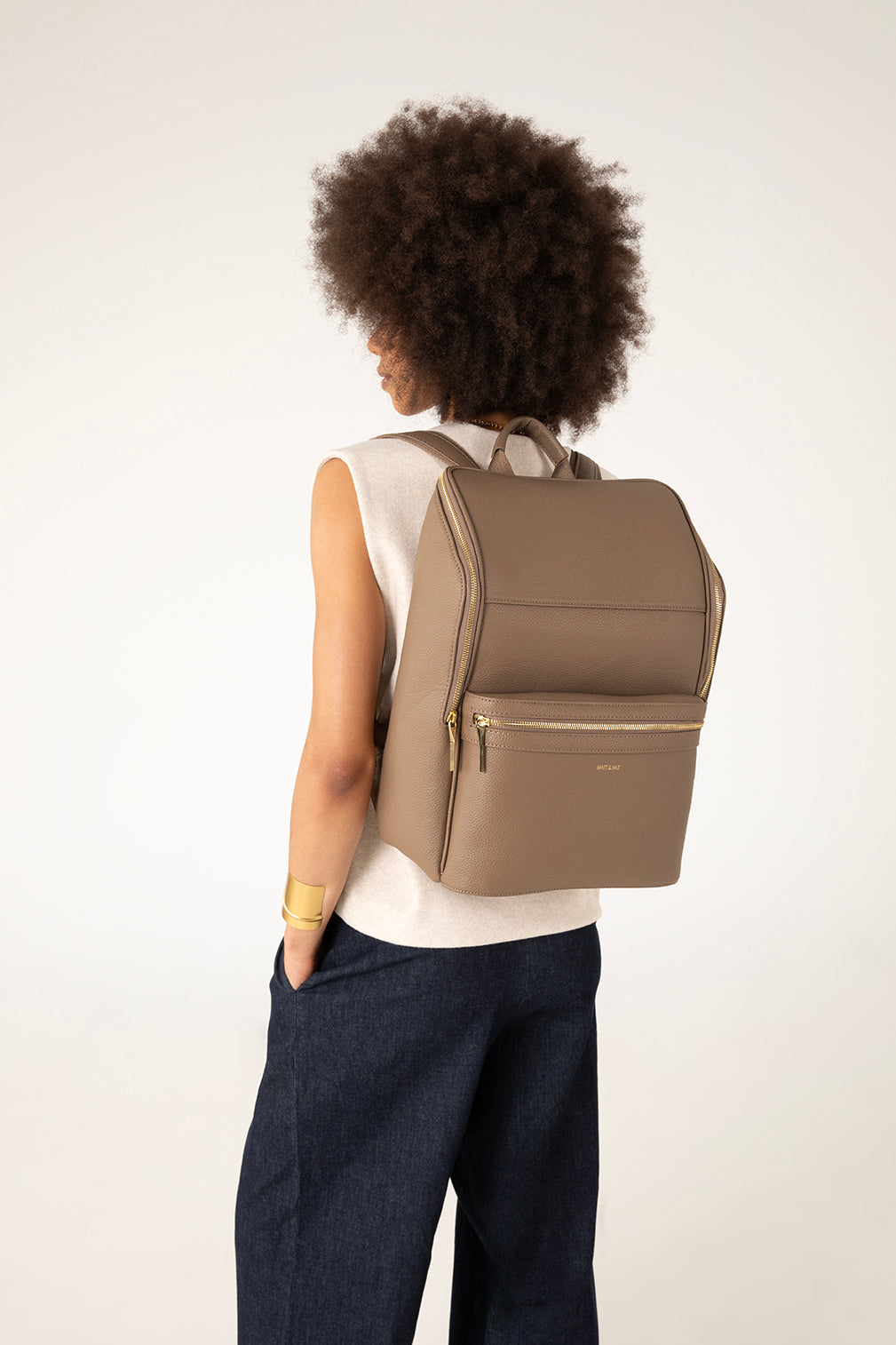 REMI Vegan Backpack – Grain | Color: Coal - variant::coal