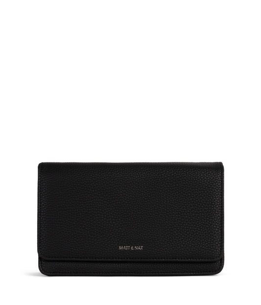 BEE Vegan Crossbody Bag - Grain | Color: Black - variant::black