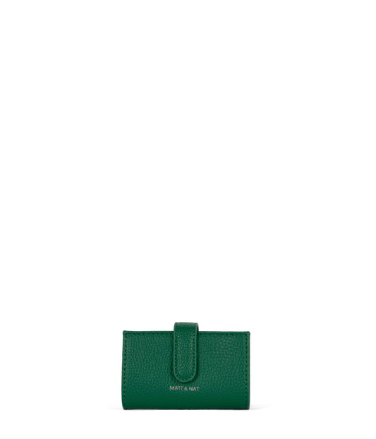 CREPE Vegan Accordion Card Holder – Grain | Color: Avocado - variant::avocado