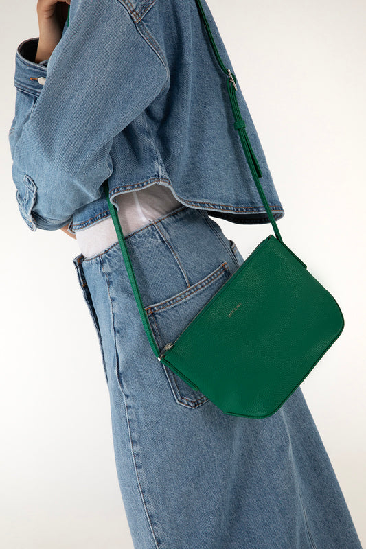 SAM Vegan Crossbody Bag - Grain | Color: Quartz - variant::quartz