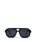 LIVY Aviator Style Recycled Sunglasses | Color: Black - variant::black