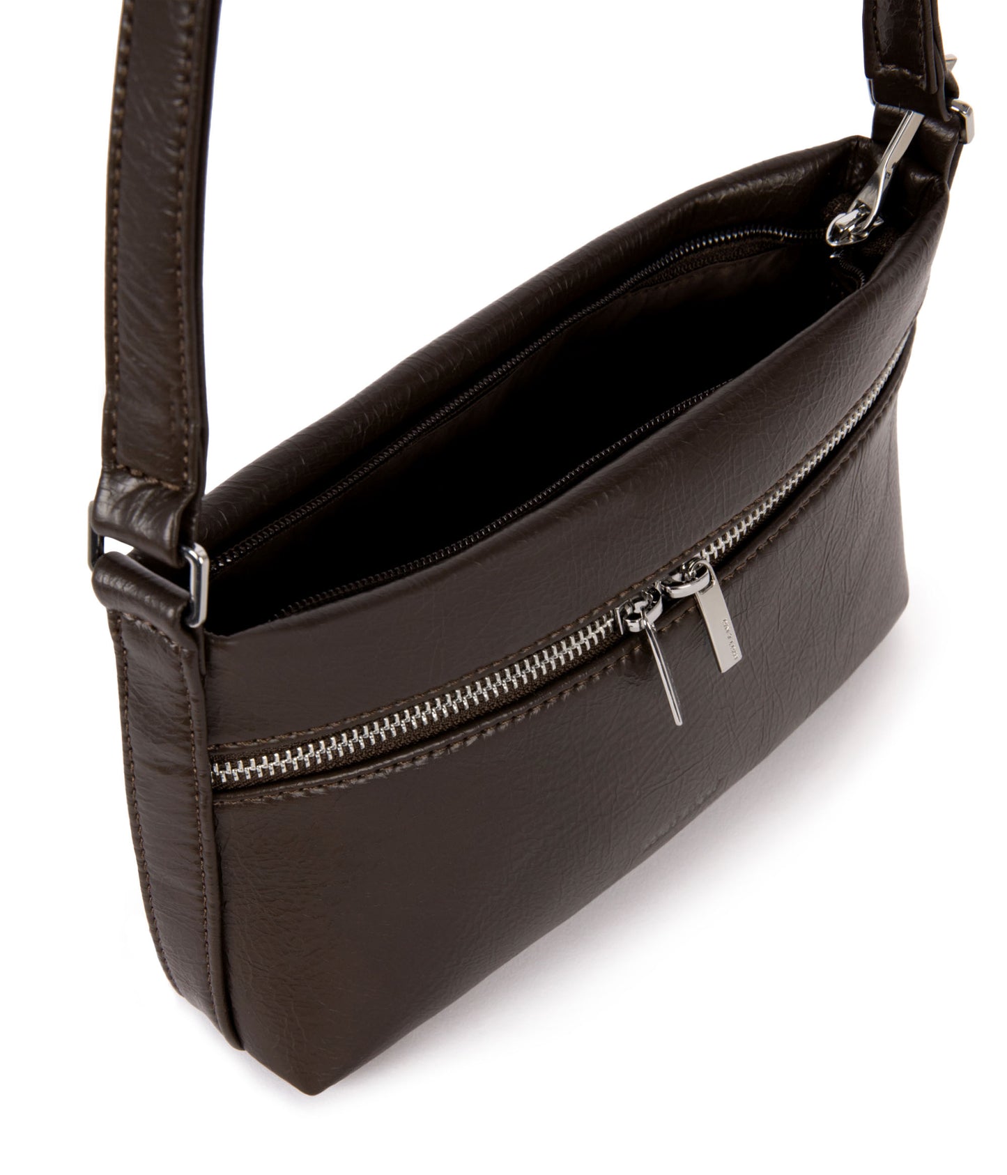MALENESM Small Vegan Shoulder Bag – Theme | Color: Coffee - variant::coffee