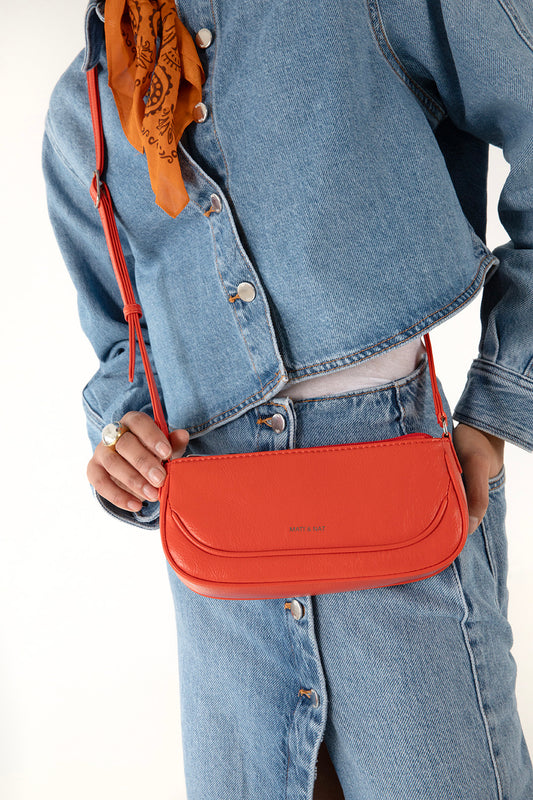 BUDDY Vegan Crossbody Bag – Theme | Color: Tomato - variant::tomato