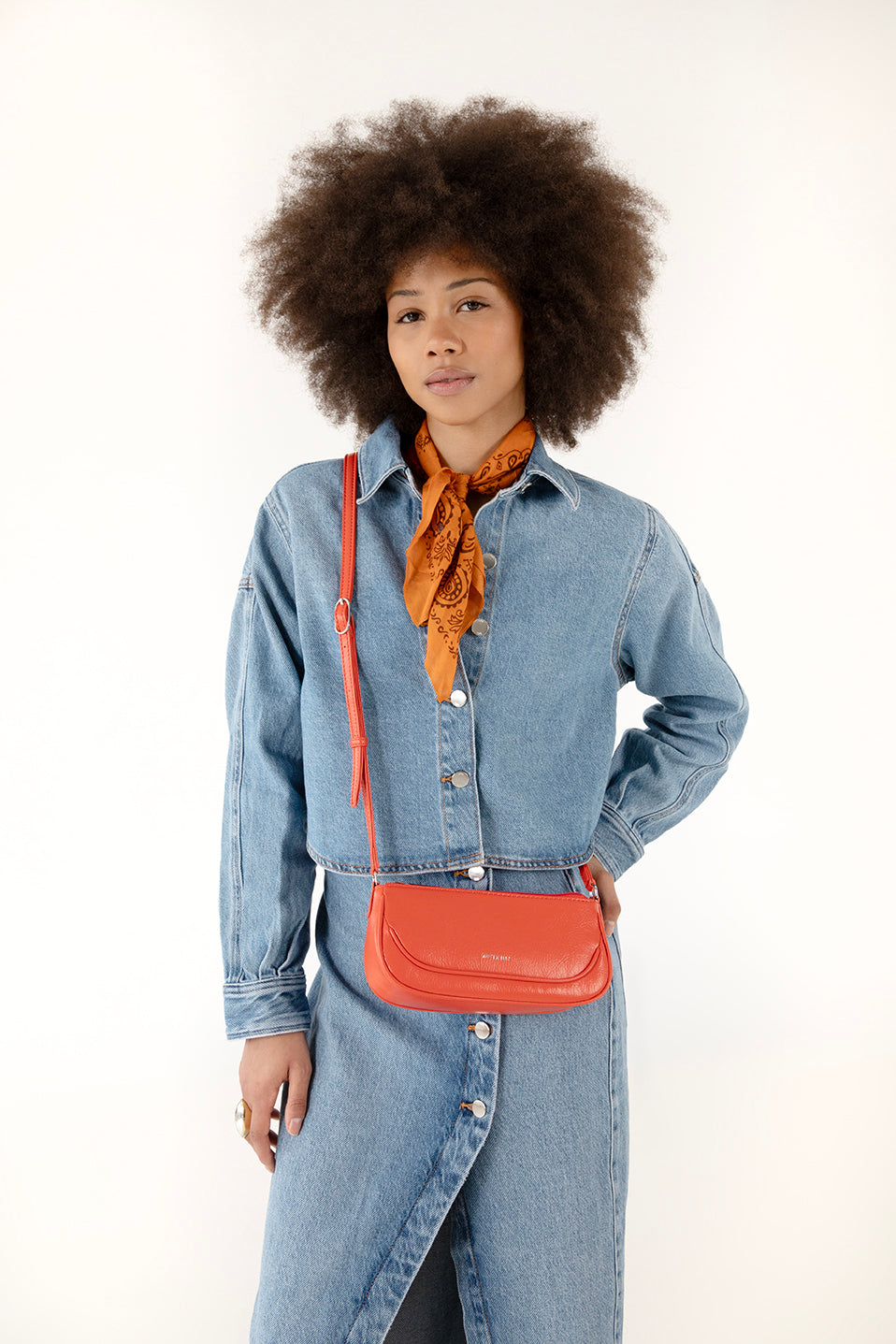 BUDDY Vegan Crossbody Bag – Theme | Color: Tomato - variant::tomato