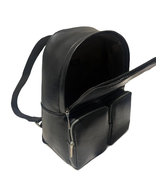DONNIE Vegan Backpack – Theme | Color: Black - variant::black