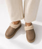 SOOKI Women's Vegan Slip On Mules | Color: Beige - variant::beige