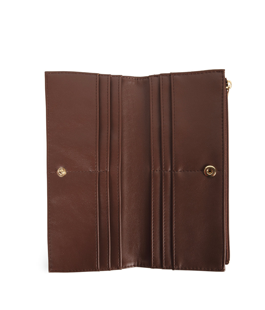 ROME Vegan Bifold Wallet - Forum | Color: Cocoa - variant::cocoa