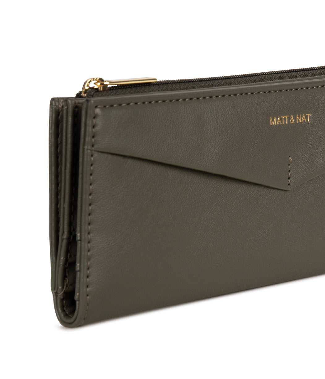 ROME Vegan Bifold Wallet - Forum | Color: Pickle - variant::pickle