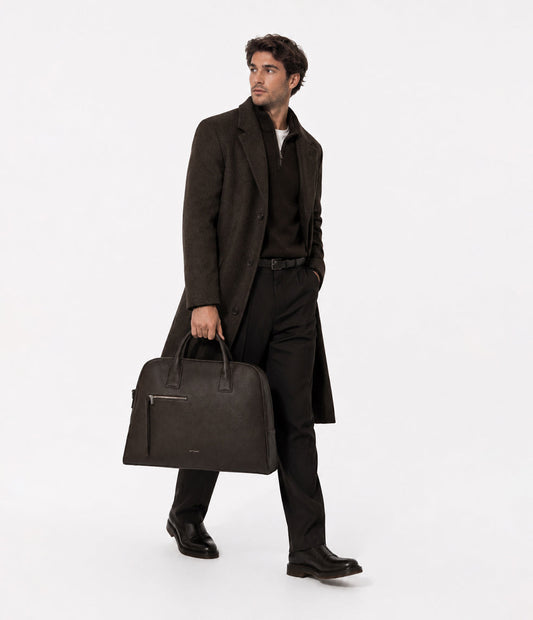 DENIS Vegan Weekender Bag - Grain | Color: Black - variant::black