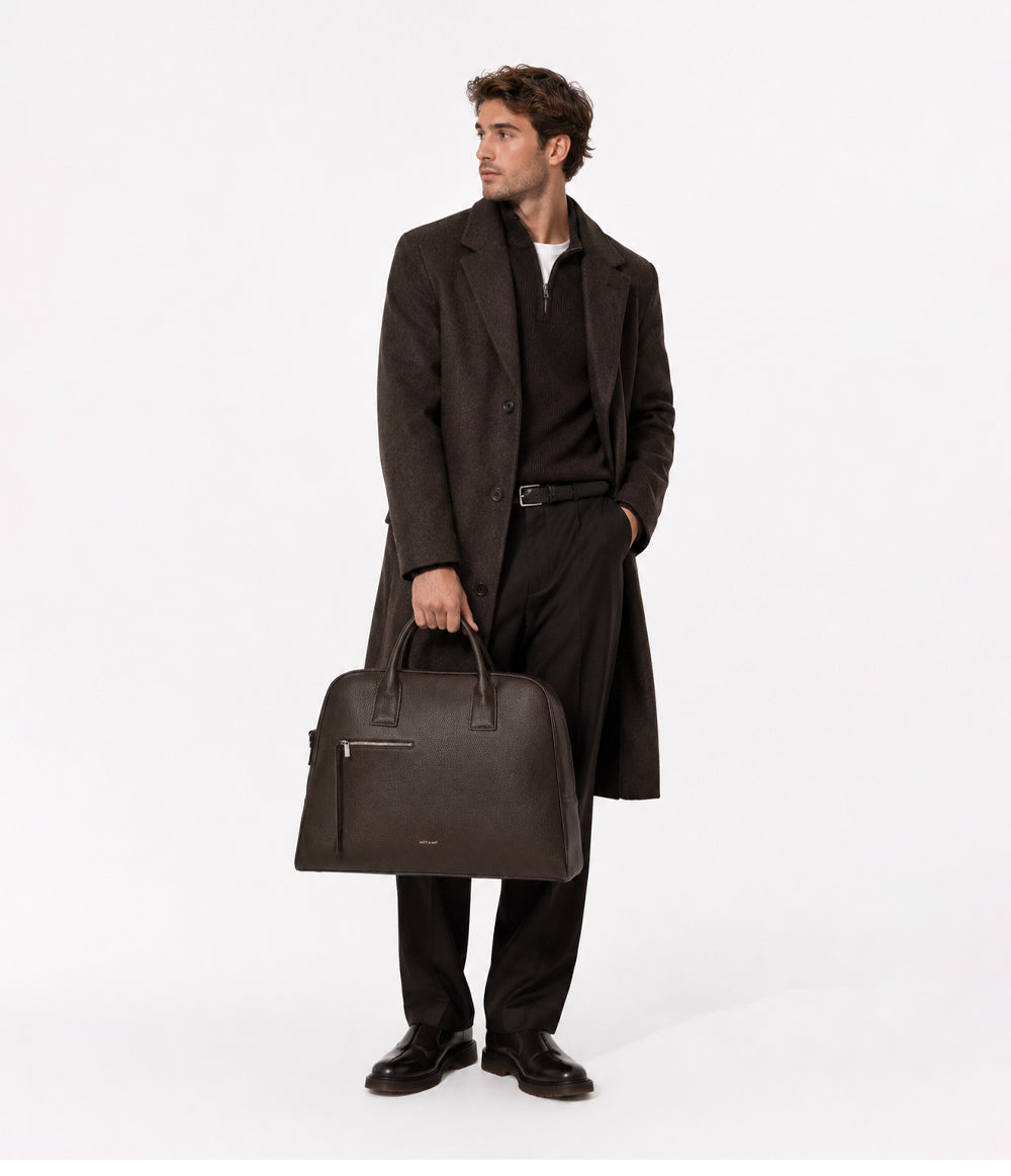 DENIS Vegan Weekender Bag - Grain | Color: Fudge - variant::fudge