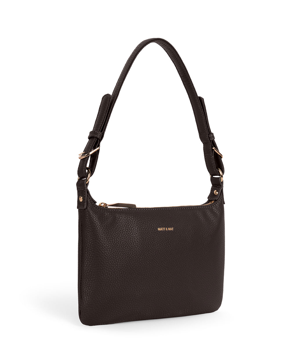 JINA Vegan Shoulder Bag – Grain | Color: Fudge - variant::fudge