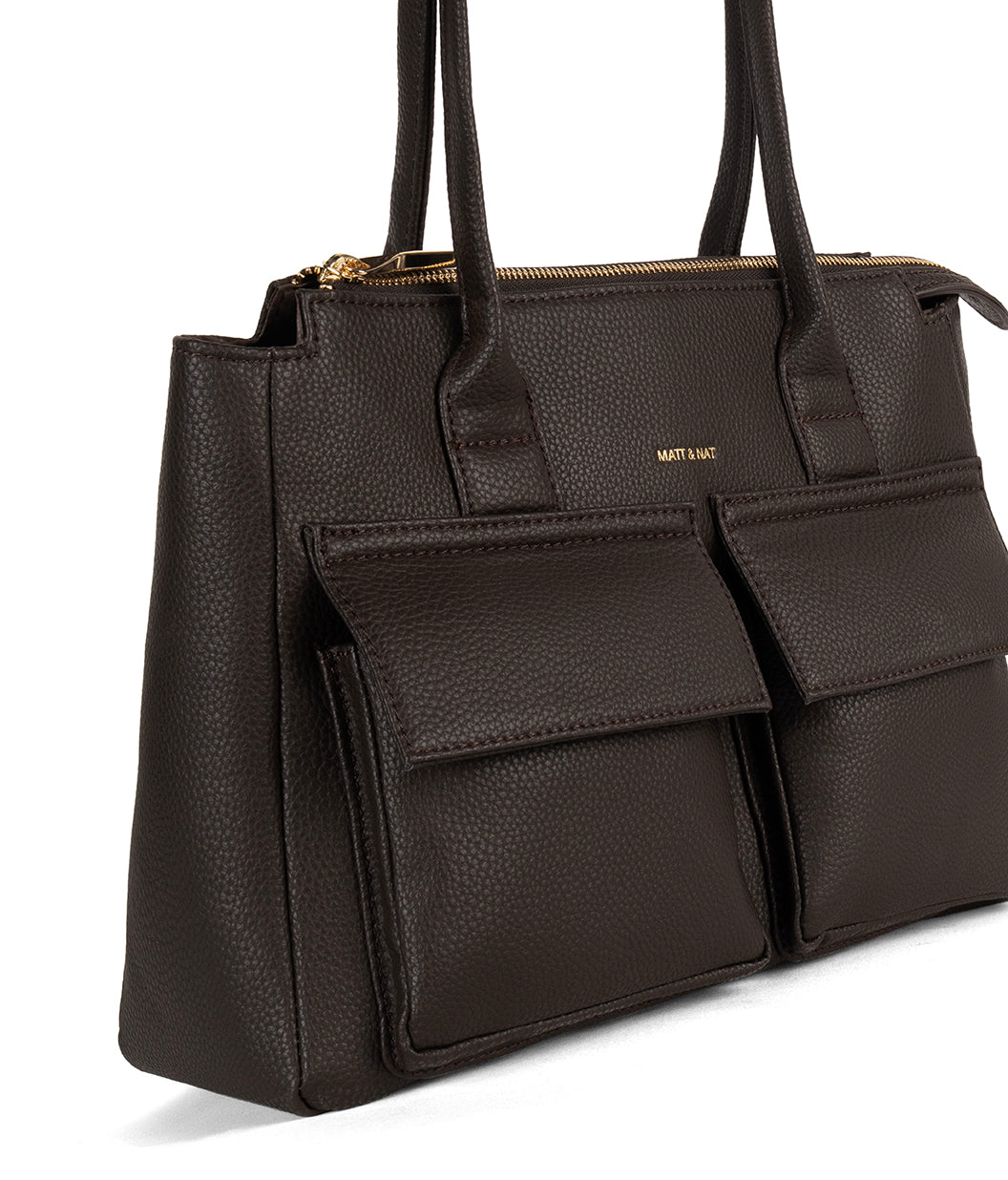 JORDI Vegan Tote Bag – Grain | Color: Fudge - variant::fudge