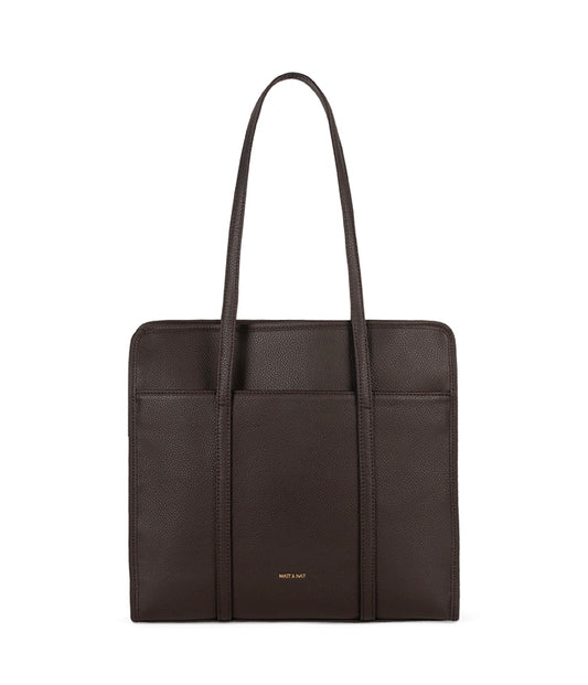 LUSIK Vegan Tote Bag – Grain | Color: Fudge - variant::fudge