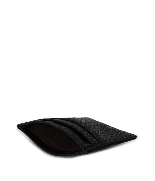 MAX Vegan Card Holder - Grain | Color: Black - variant::black