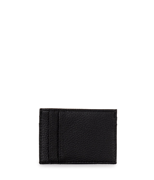 MAX Vegan Card Holder - Grain | Color: Black - variant::black