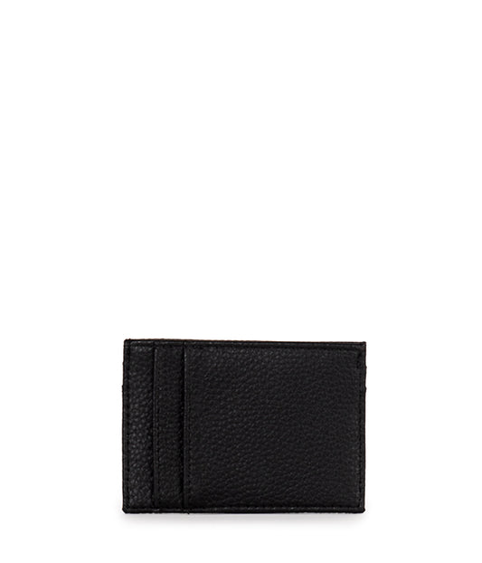MAX Vegan Card Holder - Grain | Color: Black - variant::black