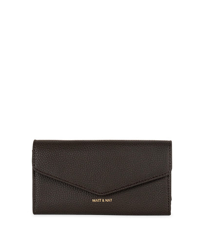 RAYE Vegan Wallet - Grain | Color: Fudge - variant::fudge