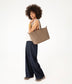 ABBI Vegan Tote Bag - Grain | Color: Fudge - variant::fudge