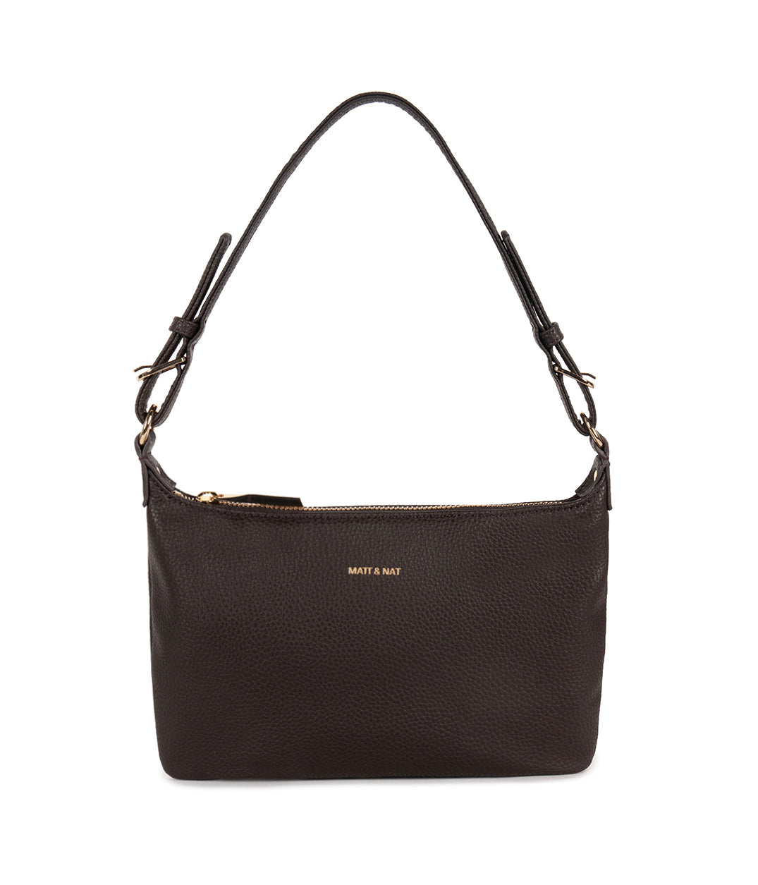 JINA Vegan Shoulder Bag – Grain | Color: Fudge - variant::fudge