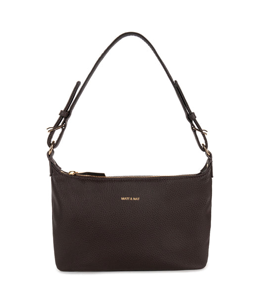 JINA Vegan Shoulder Bag – Grain | Color: Fudge - variant::fudge
